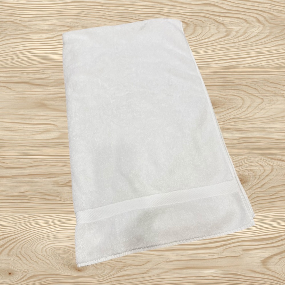 Restoration Hardware White Large Oversized Bath Towel Cotton 57" x 37"